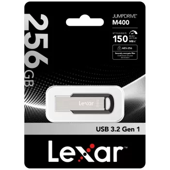 „Lexar JumpDrive M400“ USB kľúč 256 GB USB Type-A 3.2 Gen 1 (3.1 Gen 1) strieborný