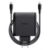 TRUST Maxo 100W 2-portová USB-C GaN nabíjačka — 100 W, 2× USB-C, max. 20 V, 2 m kábel, čierna