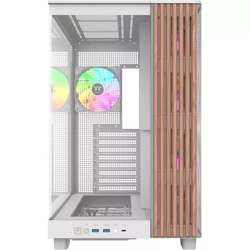 PC skriňa Thermaltake View 380 XL WS ARGB Snow White — Midi-Tower, podpora ATX, s oknom