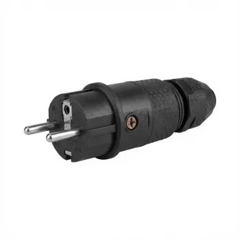 ABL 100000068 Profi vidlica SCHUKO & fr-be Elamid-2K čierna sv IP54 (100000068)