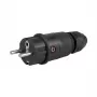 ABL 100000068 Profi vidlica SCHUKO & fr-be Elamid-2K čierna sv IP54 (100000068)