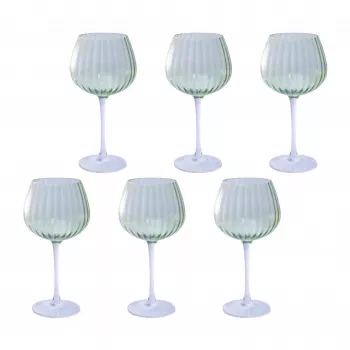 Sada 6 pohárov Rose&Tulipani U20177611E84-Z, každý 460 ml objem