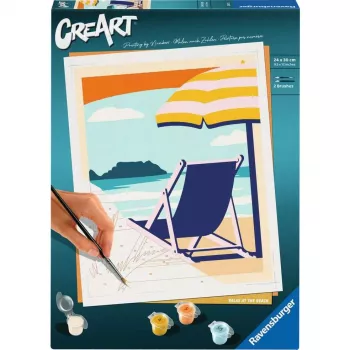 Maľovacia sada Ravensburger CreArt – Relax at the Beach (23897) umelecká sada