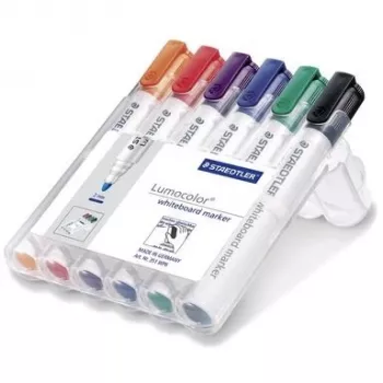 Marker Staedtler Lumocolor Whiteboard 351 6 ks guľatý hrot