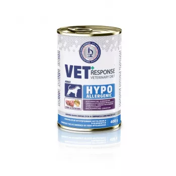 VET RESPONSE Hypoallergenic bravčové - mokré krmivo pre psov - 400 g