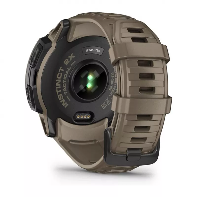 Garmin Instinct 2X Solar Tactical Edition 2,79 cm (1,1 inch) MIP 50 mm digitálny 176 x 176 pixelov dotyková obrazovka zelená GPS (satelit)