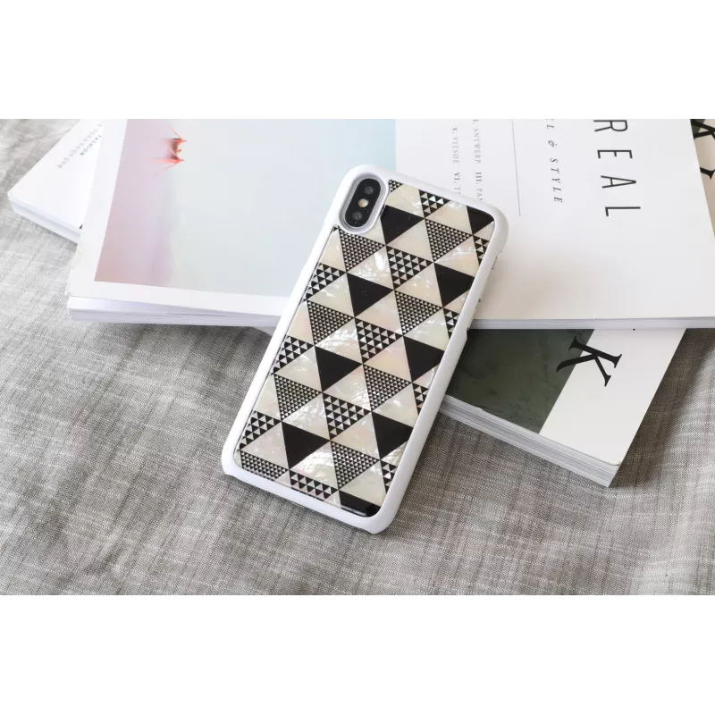 iKins Pyramid puzdro pre iPhone XS/X, biele, K1623H
