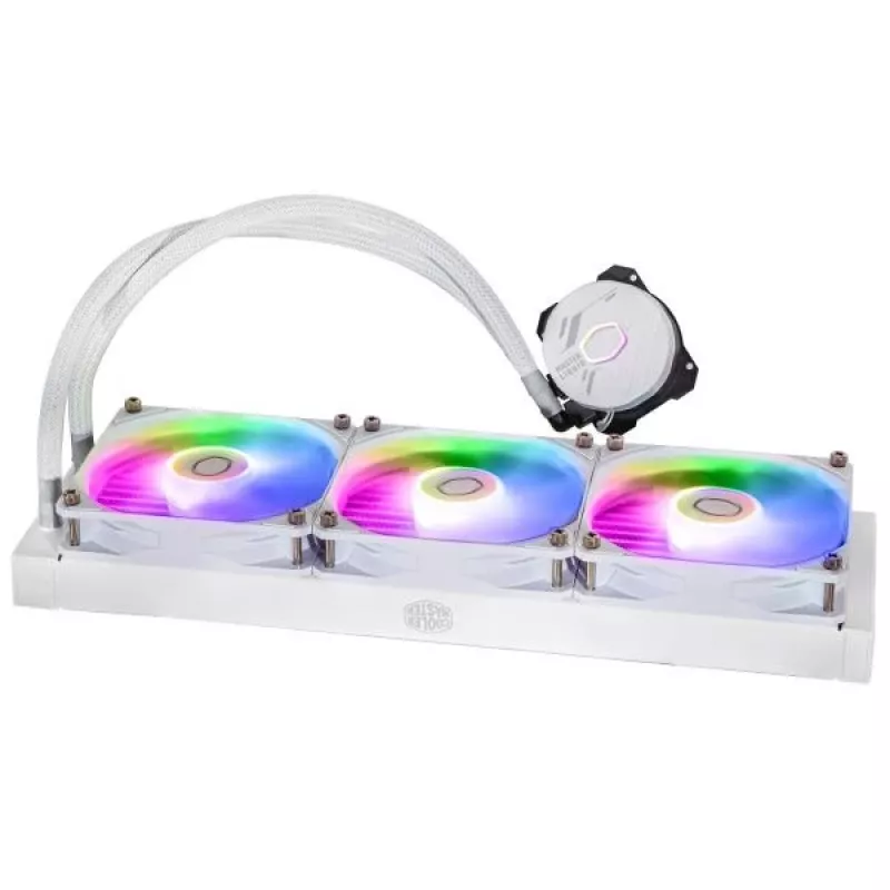 Sada kvapalinového chladenia Cooler Master MasterLiquid 360L Core ARGB biela 12 cm ventilátor
