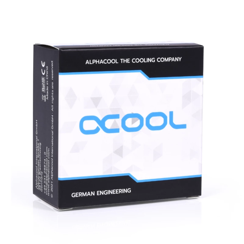 Alphacool 17593 hadicová prípojka 45°, G1/4 vnútorný závit na G1/4 vnútorný závit, chróm