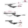 Maclean MC-757 podstavec na klávesnicu pod stôl, oceľ, max. 2 kg, čierny