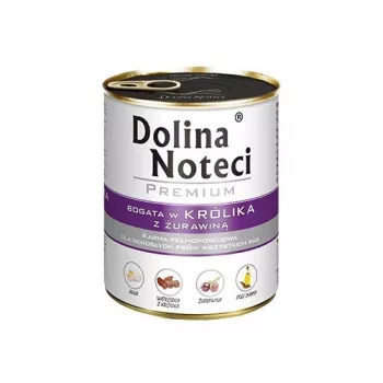 Mokré krmivo pre psov Dolina Noteci DOLINA NOTECI Premium Adult hovädzie brusnica bravčové králičie 800 g, bezlepkové, bez konzervačných látok