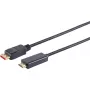 Video káblový adaptér S/CONN 10-71075 10 m DisplayPort HDMI Type-A čierny