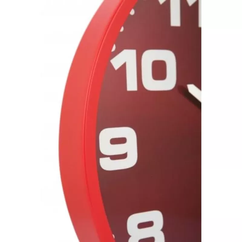 NeXtime hodiny 3053ro Dash Red, Ø35 cm, nástenné, červená/strieborná