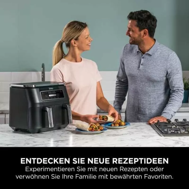 Ninja AF200EU fritéza dvojitá 7,6 L samostatná 2400 W teplovzdušná fritéza čierna