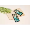 Ochranné puzdro iKins pre Samsung Galaxy Note 20 — dizajn Aqua Agate