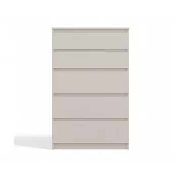 Komoda top e shop MALWA M5, 5 zásuviek, kašmírová, 700×1095×400 mm, drevotrieska