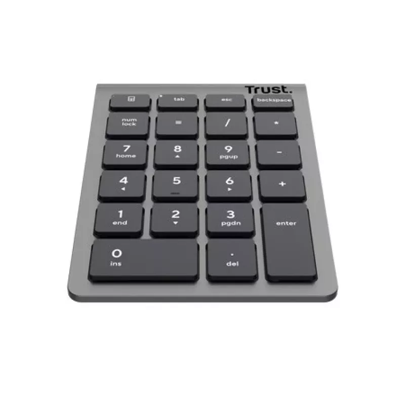 Numerický blok klávesov TRUST Xalas 22 klávesov RF Wireless nožnicové spínače pre notebook/PC, strieborná, 94 g