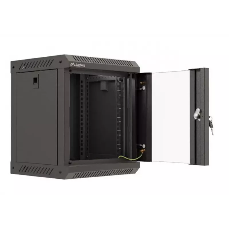 Nástenný rack Lanberg WF11-3306-10B 6U čierny nosnosť 30 kg