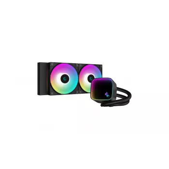 DeepCool LS520 SE AIO vodné chladenie procesora, 2 x 120 mm, ARGB, čierne