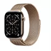 Apple Watch GPS + Cellular 46mm zlaté titánové puzdro zlatý Milanese Loop S/M