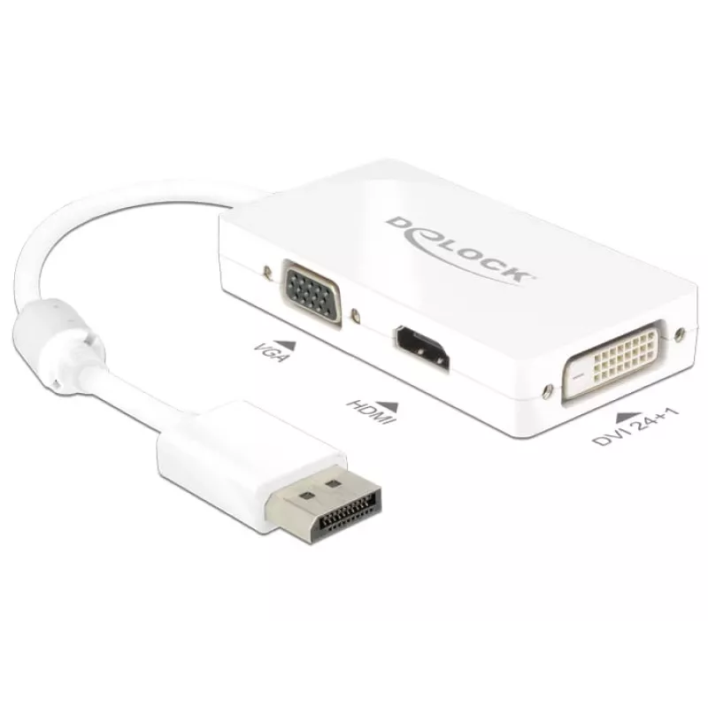 Kábel DeLOCK 0,16 m DisplayPort VGA HDMI DVI-D
