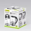 Maestro MR-062-BLACK elektrická sklenená kanvica, 1630 W, 1,2 L
