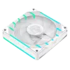 GAMEMAX TORNADO T12 ARGB-RW 120mm biely skriňový ventilátor s reverznými lopatkami
