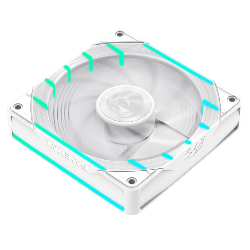 GAMEMAX TORNADO T12 ARGB-RW 120mm biely skriňový ventilátor s reverznými lopatkami