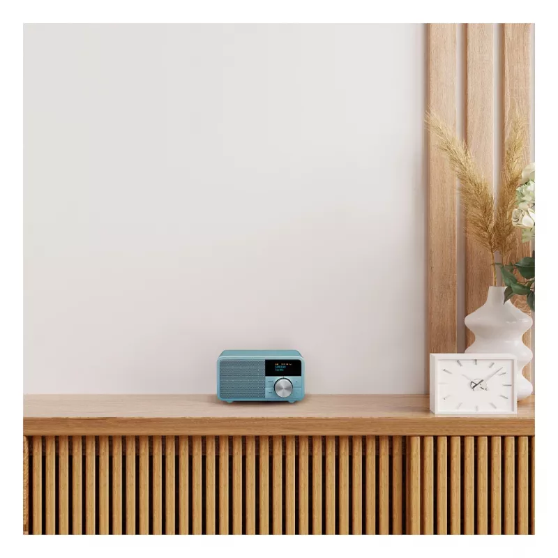 Sangean DDR-7 Norse Blue stolné rádio, DAB+, FM, AUX, Bluetooth, tyrkysové