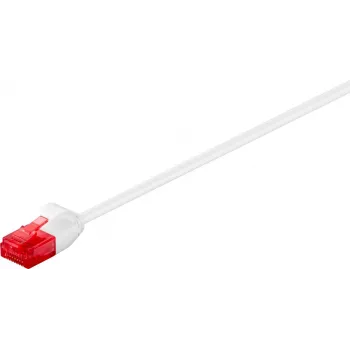 Wentronic Goobay CAT 6 tenký patch kábel, U/UTP, biela, 3 m - medený materiál (93694)