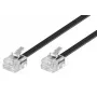 Telefónny kábel Microconnect MPK186 RJ11 RJ11 6 m čierny