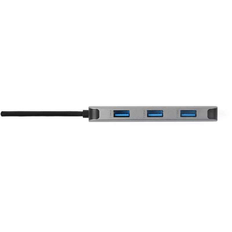7-in-1 USB-C dongle Acer — USB 3.2 Gen 1 Type-C, 3x USB-A, HDMI, SD/MicroSD, 100W PD, strieborná