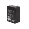 UPS batéria Green Cell AGM15, 6 V, 4 Ah, uzavretá olovená batéria (VRLA), čierna, 680 g