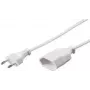 Predlžovací kábel e+p SVE 2 3 m 1 AC zásuvka biela