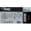 Akyga AK-B1-500E Basic 500 W ATX napájací zdroj, pasívne PFC, 120 mm ventilátor, sivý