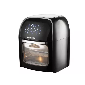 Teplovzdušná fritéza Beper P101FRI012 12 L 1800 W čierna