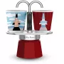 Kávovar na sporák BIALETTI MINI EXPRESS Magritte červená – model 0001406, malý espressokávovar na sporák