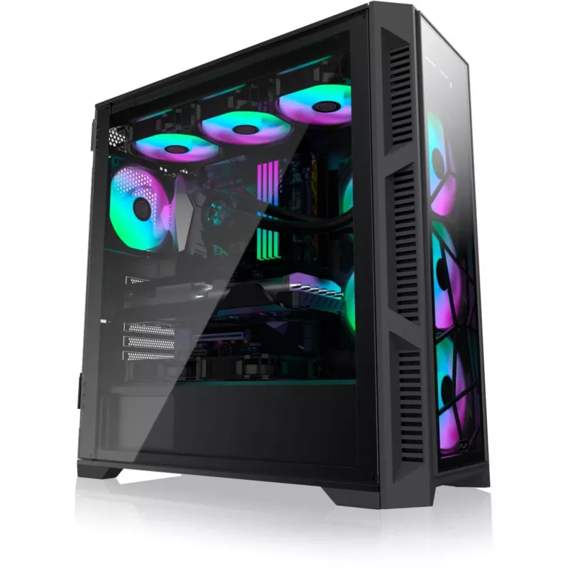 PONOS Ultra, Midi Tower, PC, čierna, ATX, EATX, micro ATX, Mini-ITX, SPCC, skriňa