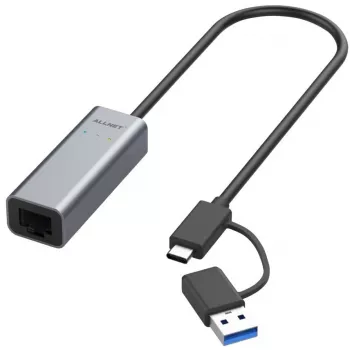 Ethernet adaptér ALLNET ALL-NC-2.5G-USBC_A USB 3.0 Type-C & Type-A 2,5 Gbps Multi-Gigabit LAN