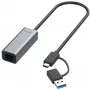 Ethernet adaptér ALLNET ALL-NC-2.5G-USBC_A USB 3.0 Type-C & Type-A 2,5 Gbps Multi-Gigabit LAN