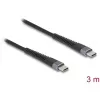 USB kábel DeLOCK 81126 USB 2.0 3m USB C čierny