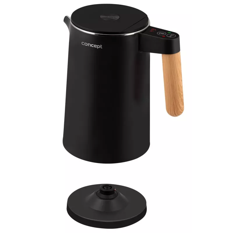 Kanvica na vodu dvojstenná 1,5 L Concept čierna RK 3301