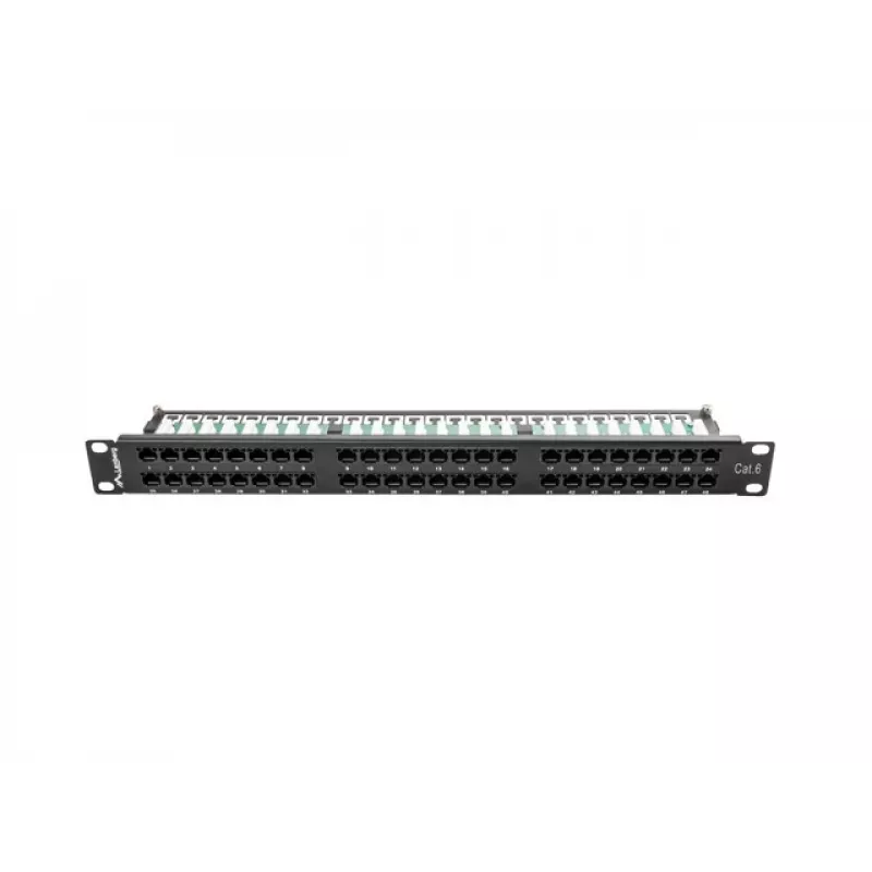 Lanberg PPU6-1048-B - Patchpanel - 1U - 19 palcov