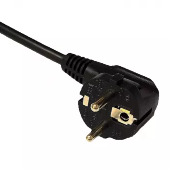 Akyga AK-SP-05U predlžovacia zásuvka s prepäťovou ochranou, 5x CEE 7/5 (Typ E), 2x USB-A, 1,8 m, čierna