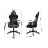 Huzaro Force 6.2 sivá Mesh herná stolička