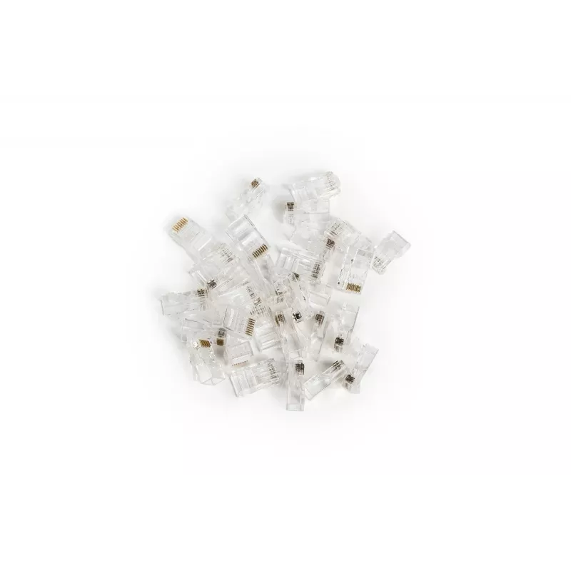 RJ45 káblový konektor Digitus X-ML-6U-EZ transparentný konektor 100 kusov