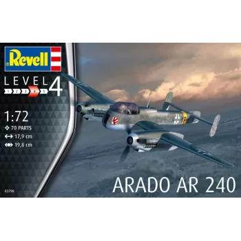 Plastový modelársky set REVELL Arado AR-240 mierka 1:72 — model lietadla na zostavenie