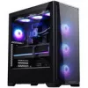 PHANTEKS Eclipse G370A PC skriňa, Midi-Tower, SSI-EEB, RGB, tvrdené sklo - vrátane 3x 120 mm ventilátorov, čierna