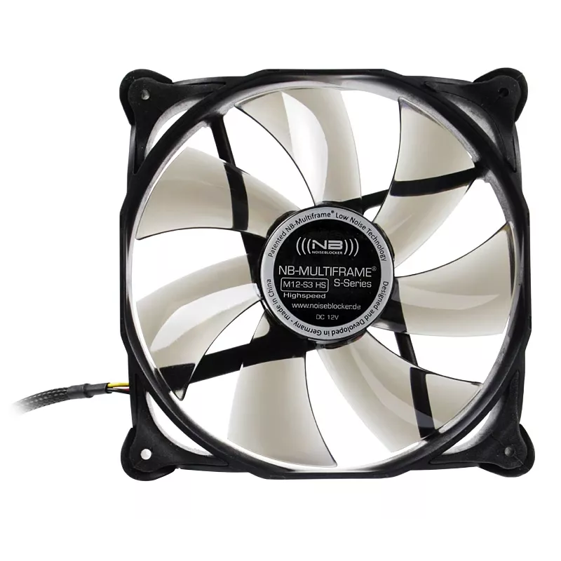 Noiseblocker Multiframe S-Series M12-3 ventilátor do skrine, 120 mm