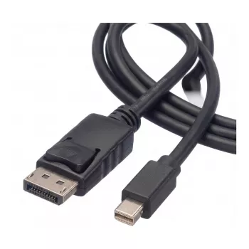 ROLINE - DisplayPort kábel - DisplayPort (M) - Mini DisplayPort (M) - 5 m - uzamknutý - čierny (11.04.5637)